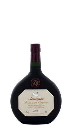 1958 Baron De Cygnac - Armagnac AC 40% - In Holzkiste