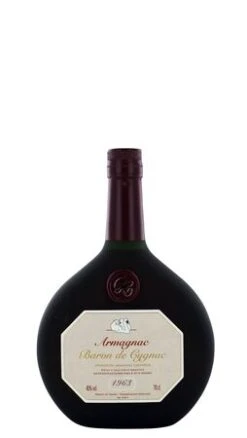 1963 Baron De Cygnac - Armagnac AC In Holzkiste - 40%